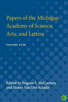 Papers of the Michigan Academy of Science Arts and Letters