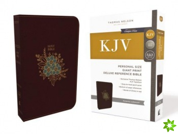 KJV Holy Bible: Personal Size Giant Print with 43,000 Cross References, Deluxe Burgundy Leathersoft, Red Letter, Comfort Print: King James Version