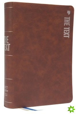 TEXT Bible: Uncover the message between God, humanity, and you (NET, Brown Leathersoft, Comfort Print)
