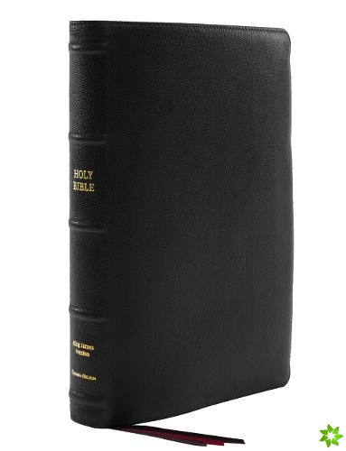 KJV Holy Bible: Large Print Thinline, Black Goatskin Leather, Premier Collection, Red Letter, Comfort Print (Thumb Indexed): King James Version