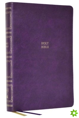 KJV Holy Bible: Paragraph-style Large Print Thinline with 43,000 Cross References, Purple Leathersoft, Red Letter, Comfort Print (Thumb Indexed): King