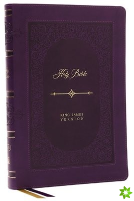 KJV Holy Bible: Giant Print Thinline Bible, Purple Leathersoft, Red Letter, Comfort Print: King James Version (Vintage Series)