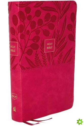 NKJV, End-of-Verse Reference Bible, Compact, Leathersoft, Pink, Red Letter, Comfort Print
