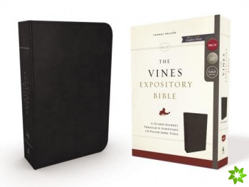 NKJV, Vines Expository Bible, Leathersoft, Black, Comfort Print