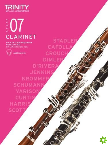 Trinity College London Clarinet Exam Pieces from 2023: Grade 7