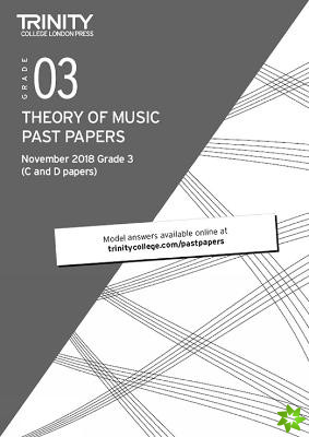 Trinity College London Theory of Music Past Papers (Nov 2018) Grade 3