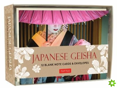 Japanese Geisha Note Cards