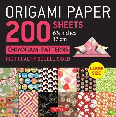 Origami Paper 200 sheets Chiyogami Patterns 6 3/4