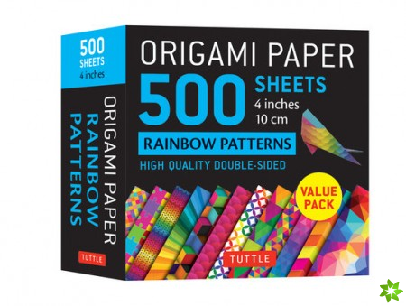 Origami Paper 500 sheets Rainbow Patterns 4