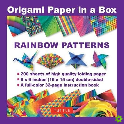 Origami Paper in a Box - Rainbow Patterns