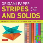 Origami Paper - Stripes and Solids 6 - 96 Sheets