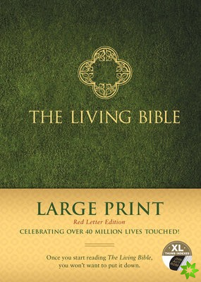 Living Bible Large Print Red Letter Edition, Indexed