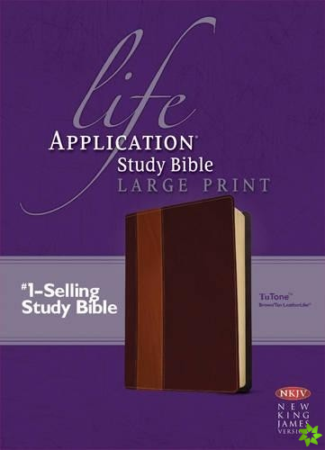 NKJV Life Application Study Bible Large Print, Brown/Tan