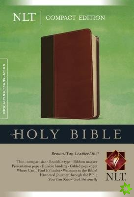 NLT Compact Bible Tutone Brown/Tan