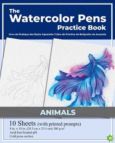 Watercolor Pens Practice Book