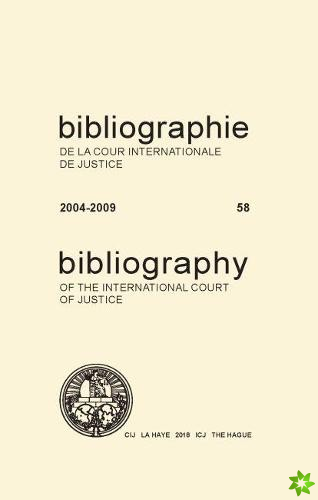 Bibliography of the International Court of Justice 2004-2009