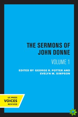 Sermons of John Donne, Volume I