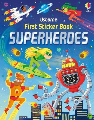 First Sticker Book Superheroes