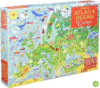 Usborne Atlas and Jigsaw Europe