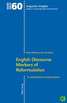English Discourse Markers of Reformulation