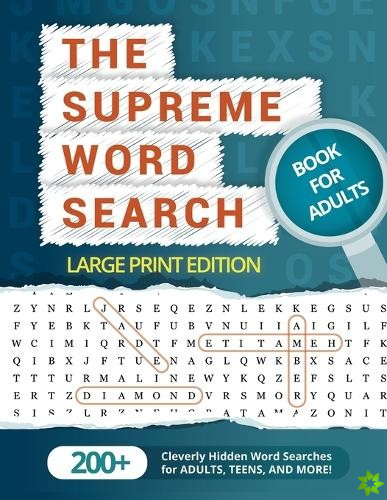 Supreme Word Search Book for Adults - Large Print Edition