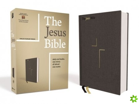 Jesus Bible, ESV Edition, Cloth over Board, Gray