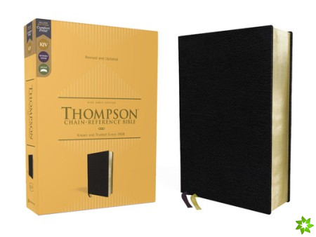KJV, Thompson Chain-Reference Bible, European Bonded Leather, Black, Red Letter, Comfort Print