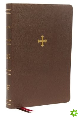NRSV, Catholic Bible, Thinline Edition, Genuine Leather, Brown, Comfort Print