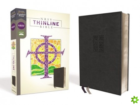 NRSV, Thinline Bible, Leathersoft, Black, Comfort Print